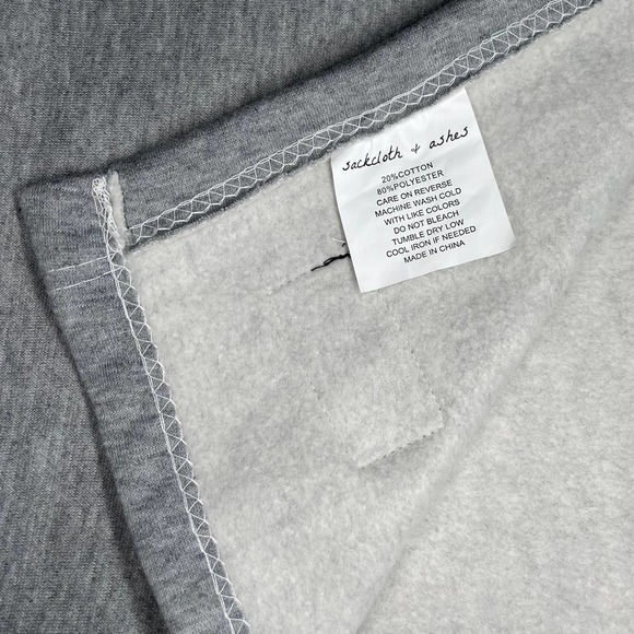 Sackcloth & Ashes Gray Throw Blanket Everyone Is Someone - Picture 2 of 6